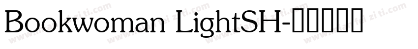 Bookwoman LightSH字体转换